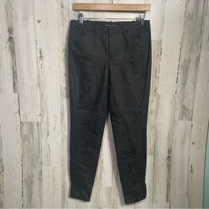 Ralph Lauren Vintage Gray Wool Blend Button Cuff Ankle Pants Trousers Size 4‎